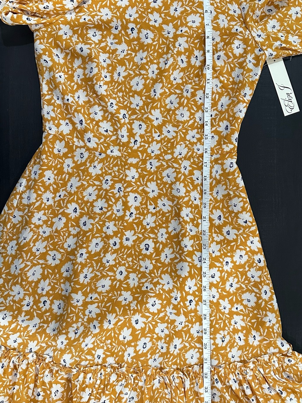 Eliza J Floral Ruffle Hem Dress NWT - Picture 6 of 11